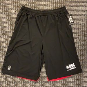 NBA black and red basketball shorts. XL
